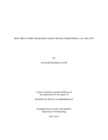 How great were Cedar Mesa great house communities, A.D. 1060-1270?