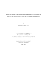Predicting future habitat suitability for the Balfourianae pines in the face of climate change using species distribution modeling