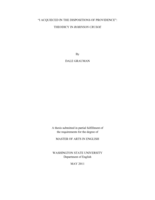 "I acquieced in the dispositions of providence": theodicy in Robinson Crusoe