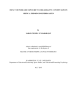 Impact of increased exposure to collaborative concept maps on critical thinking in kindergarten