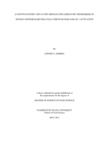 [Beta]-cryptoxanthin and lutein mediate inflammatory biomarkers in human chondrosarcoma cells through NF[kappa]B and AP-1 activation