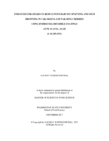 Enhanced strategies to reduce post harvest splitting and stem browning in var. Skeena and var. Bing cherries using hyrdocolloid edible coatings (Gum acacia, Agar & Alginate)