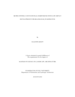 Retro-fitting conventional subdivisions with low impact development for Bellingham, Washington