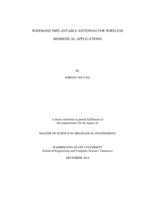 Wideband implantable antennas for wireless biomedical applications