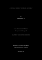 A physical model of dry ravel movement