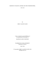 Righteous violence: gender and the Stormtroopers, 1923-1933