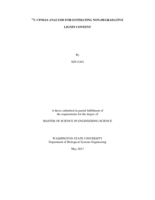 C CP/MAS analysis for estimating non-degradative lignin content