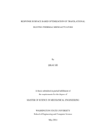 Response surface based optimization of translational electro-thermal microactuators