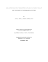 Seismic performance of self-centering frames composed of precast post-tensioned concrete encased in FRP tubes