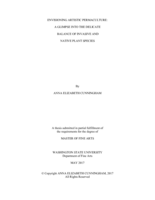 Envisioning artistic permaculture: a glimpse into the delicate balance of invasive and native plant species