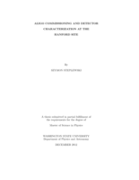 Aligo commissioning and detector characterization at the Hanford site