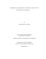 Experimental measurements of thermal conductivity of nanoparticle packed beds