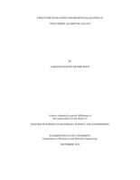 Structure evolution and recrystallization in 7XXX series aluminum alloys