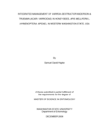 Integrated management of Varroa destructor Anderson & Trueman (Acari: Varroidae) in honey bees, Apis mellifera l. (Hymenoptera: Apidae), in western Washington State, USA