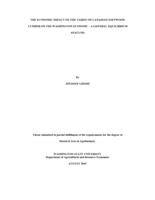 The economic impact of the tariff on Canadian softwood lumber on the Washington economy: A general equilibrium analysis