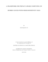 A framework for privacy-aware computing on hybrid clouds with mixed-sensitivity data