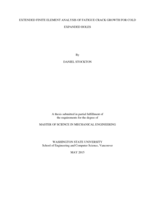 Extended finite element analysis of fatigue crack growth for cold expanded holes