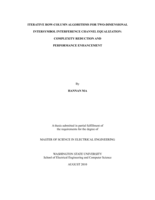 Iterative row-column algorithms for two-dimensional intersymbol interference channel equalization: complexity reduction and performance enhancement