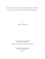 Balancing conservation and nearshore fisheries: a comparative spatial analysis of two marine reserve networks in Oregon
