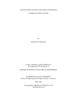 Analog simultaneous transmit and receive communication system