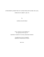 Environmental predictors of cyanobacteria biovolumes and algal dominance in Liberty Lake, WA