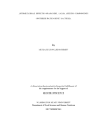 Antimicrobial effects of a model salsa and its components on three pathogenic bacteria