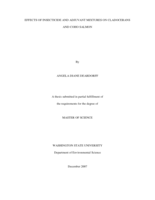 Effects of insecticide and adjuvant mixtures on cladocerans and Coho salmon