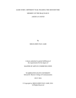 Same story, different war: framing the monomythic memory of the Iraq War in American Sniper