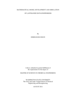 Mathematical model development and simulation of Lanthanide isotachophoresis