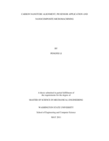 Carbon nanotube alignment, pH sensor application and nanocomposite micromachining