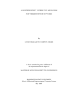 A lightweight key distribution mechanism for wireless sensor networks