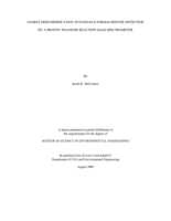 Sample dehumidification to enhance formaldehyde detection by a proton transfer reaction mass spectrometer
