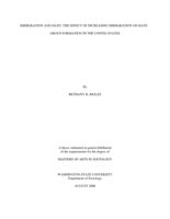 Immigration and hate: the effect of increasing immigration on hate group formation in the United States