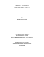 Experimental and numerical characterization of softballs