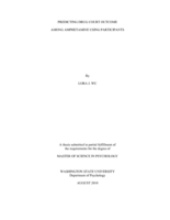 Predicting drug court outcome among amphetamine using participants