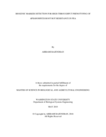 Biogenic marker detection for high-throughput phenotyping of Aphanomyces root rot resistance in pea
