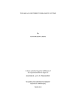 Toward a panentheistic philosophy of time