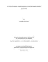 Activated carbon surface modification for carbon dioxide adsorption