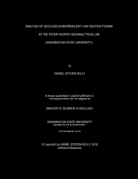Analysis of geological materials by low dilution fusion at the Peter Hooper Geoanalytical Lab (Washington State University)