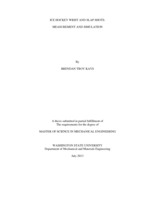 Ice hockey wrist and slap shots: measurement and simulation