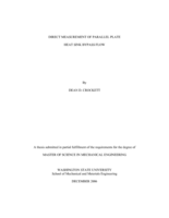 Direct measurement of parallel plate heat sink bypass flow