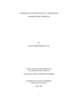 Determinants of remittances: a generalized ordered probit approach