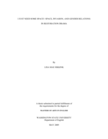 I just need some space!: space, invasion, and gender relations in restoration drama