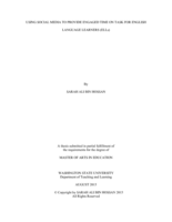 Using social media to provide engaged time on task for English language learners (ELLs)