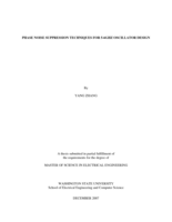 Phase noise suppression techniques for 5-6GHZ oscillator design