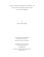 Seasonal changes in adipokines, fat utilization, and regulation of food intake in grizzly bears (Ursus arctos horribilis)
