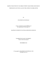 Habitat selection by Columbian white-tailed deer (Odocoileus virginianus leucurus) along the lower Columbia River