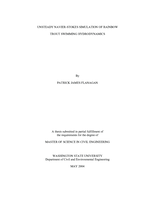 Unsteady navier-stokes simulation of rainbow trout swimming hydrodynamics