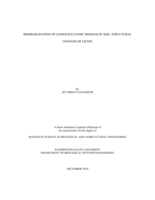 Biodegradation of lignocellulosic biomass in soil: structural changes of lignin