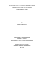 Discrepancies in total and out-of-pocket prescription costs between working-age and elderly Medicare beneficiaries